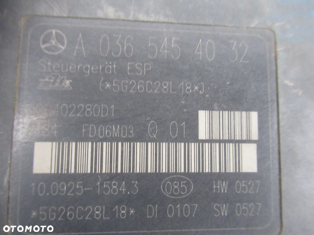 STEROWNIK POMPA ABS C-KLASA W203 1.8 KOMPRESOR A0064310312 A0365454032 2000-2007 - 4