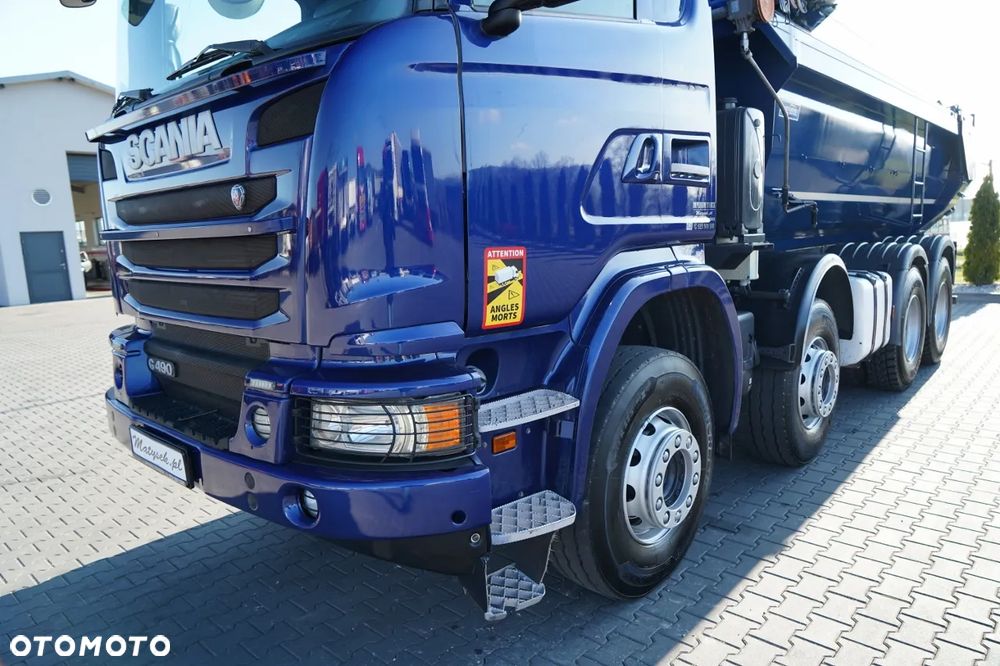 Scania G 490 / 8x4 / WYWROTKA TYLNOZSYPOWA /  HYDROKLAPA / PLANDEKA AUTOMATYCZNA / AUTOMAT / EURO 6 - 16