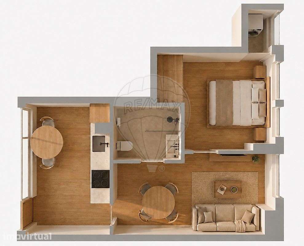 Apartamento T1 para venda - Grande imagem: 5/7