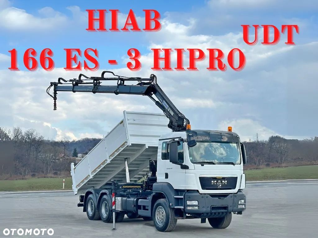 MAN TGS 26.400 *WYWROTKA 5,40m *HIAB 166 ES-3 HIPRO + PILOT * 6x4 *STAN BDB - 1