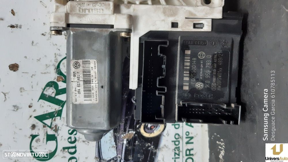 MOTOR ELEVADOR DE VIDRO FRONTAL ESQUERDO VOLKSWAGEN GOLF V 2005 -1K4837401F - 5