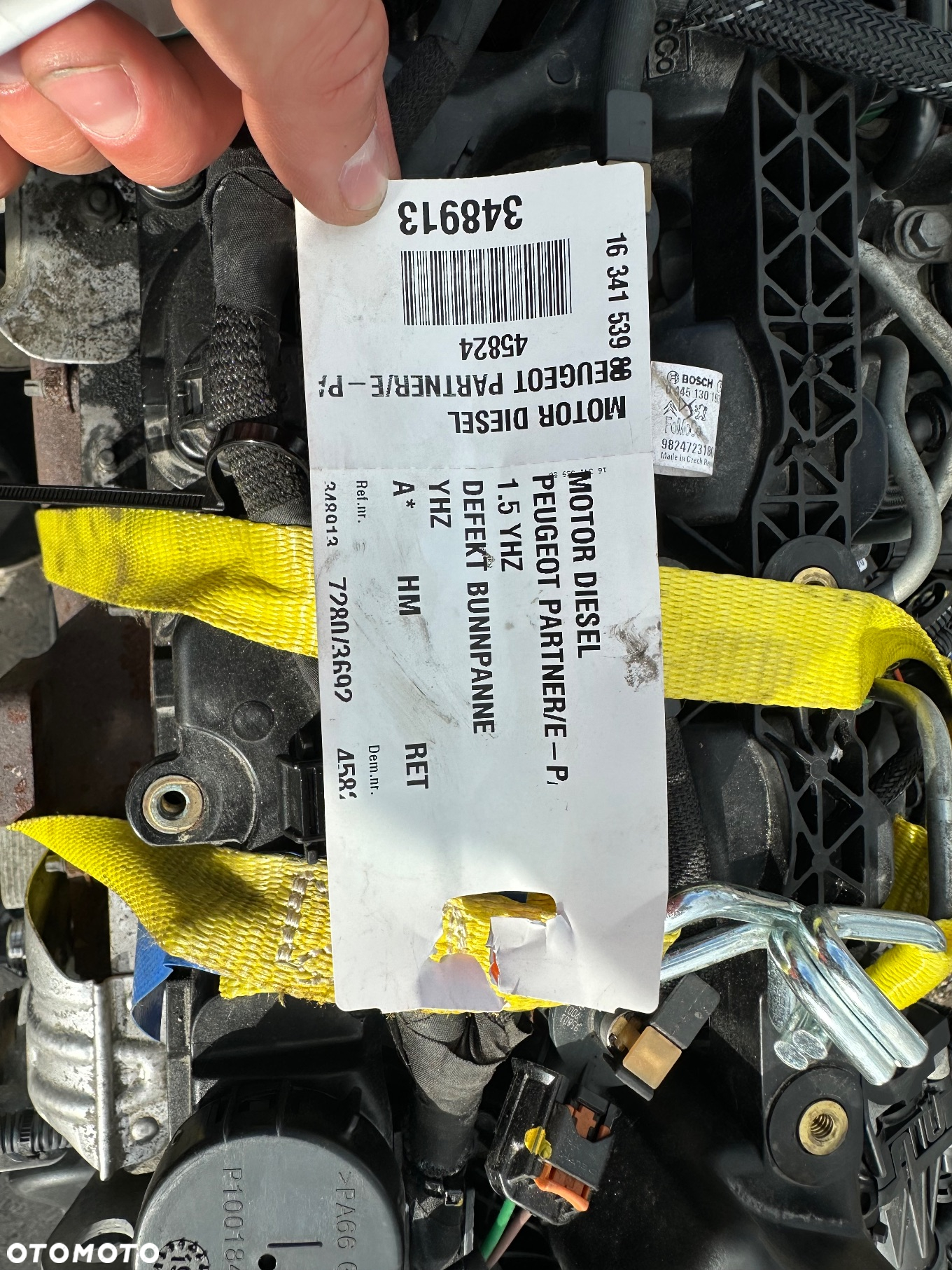 KOMPLETNY SILNIK PEUGEOT CITROEN 1.5 HDI YHZ 40 000KM. - 12