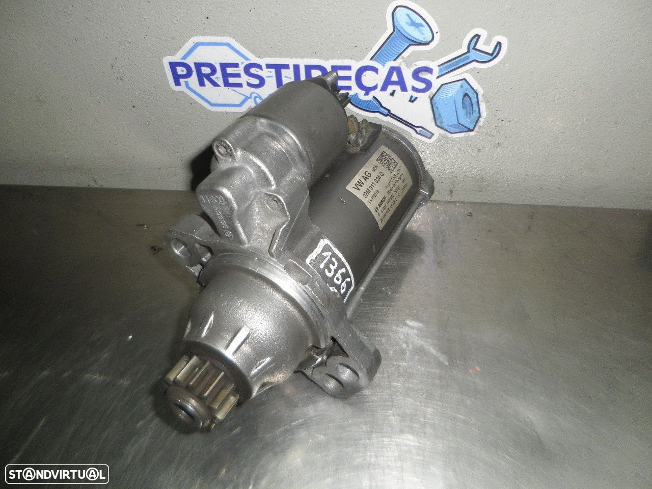 Motor De Arranque 02M911024Q    0001179512 VW POLO 6  2018 1.0I 75CV 5P CINZA - 1