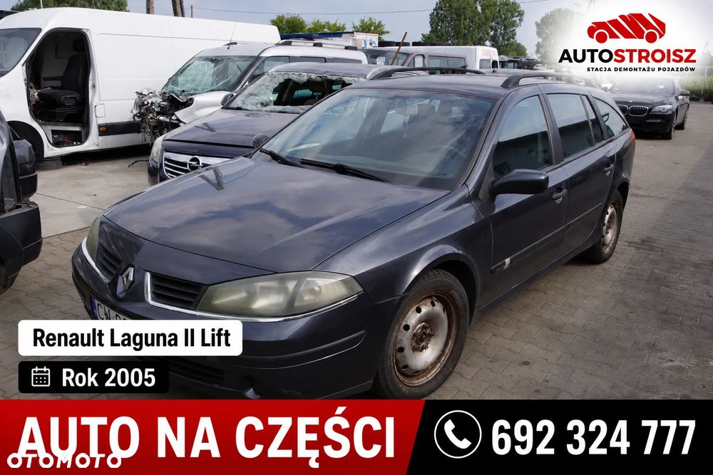 Auto na części - Renault Laguna II Lift 1.9 DCI 110 KM F9Q674 PK6068 TEB66 2005R Silnik Skrzynia Drzwi Maska Błotnik Zderzak Klapa Lampa Lusterko Klamka Szyba Deska Kokpit Sterownik Moduł Czujnik Licznik Wyświetlacz Panel Kierownica - 1