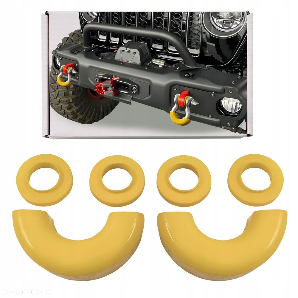 żółte osłonki na szekle standardowe 3/4” 2szt - 1