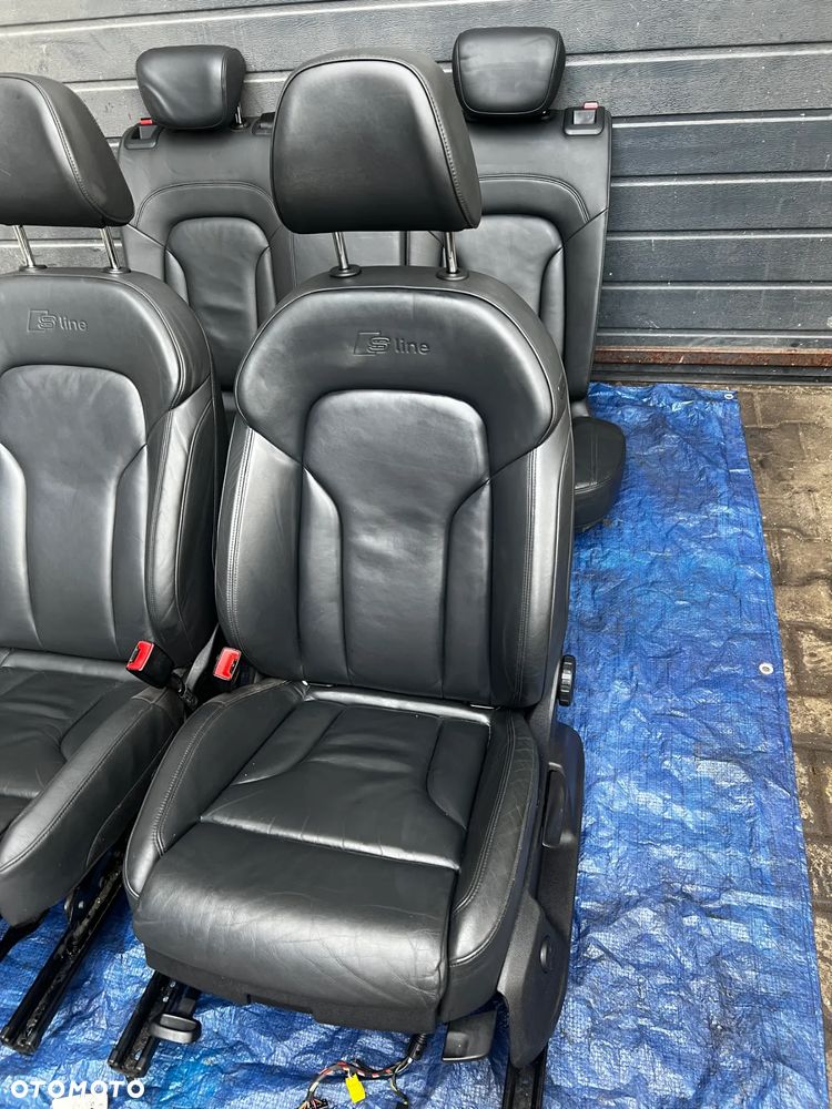 FOTELE AUDI Q3 8u S LINE SKÓRA FOTEL KANAPA GRZANE - 7