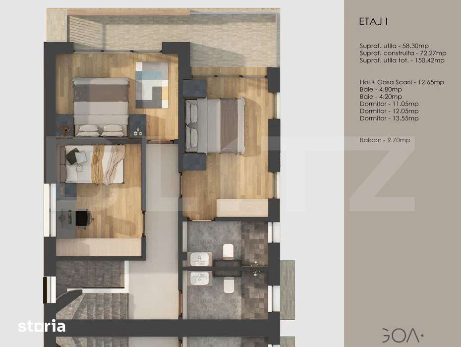 Casa cu 5 camere tip duplex, impecabila, zona Tractorul - Imagine principală: 4/12