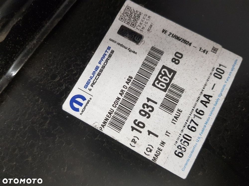 FABRYCZNIE NOWY ORYGINALNY TYLNY PRAWY SŁUPEK PEUGEOT BOXER CITROEN JUMPER FIAT DUCATO III 14-25 - 10