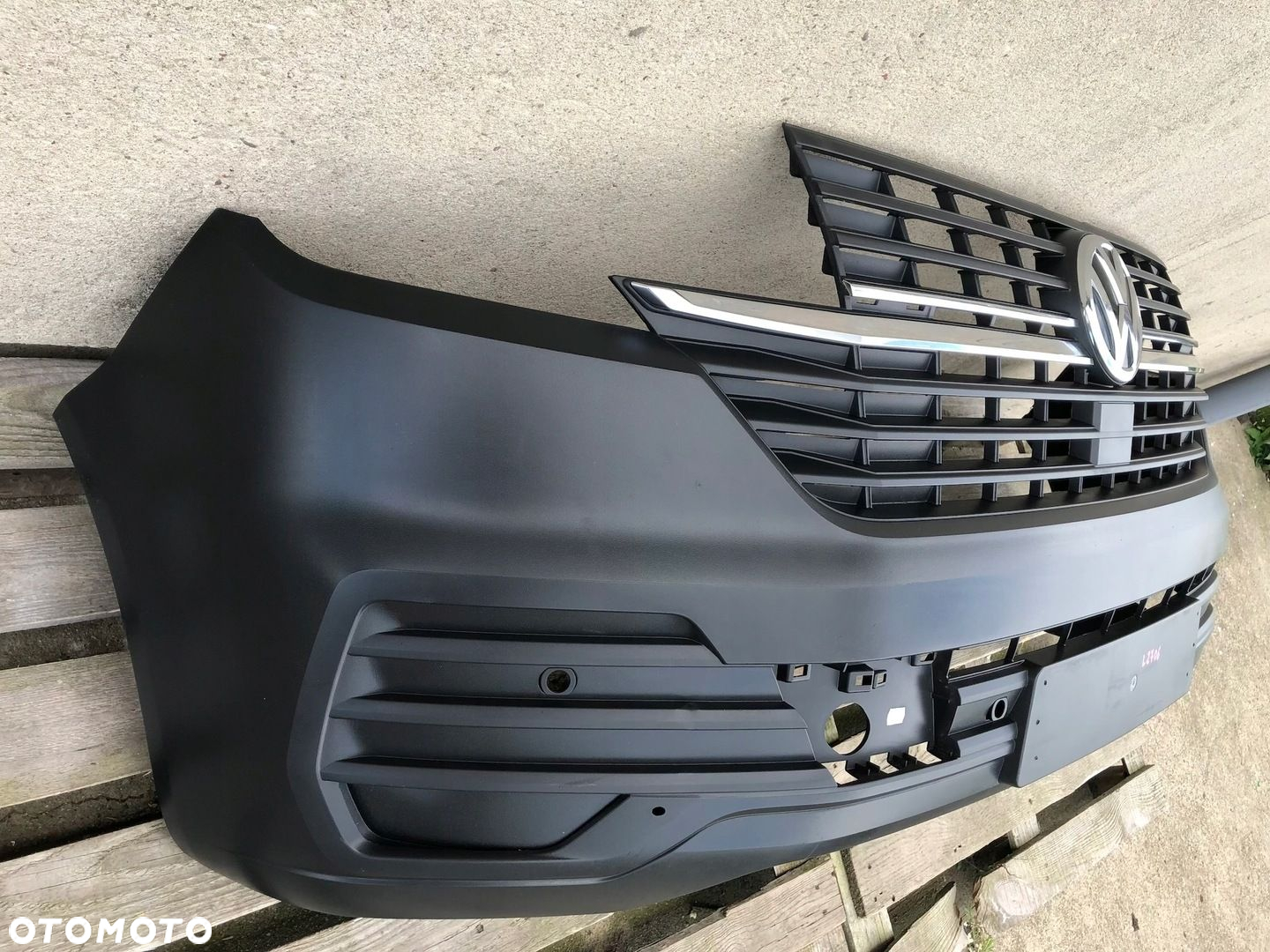 ZDERZAK PRZÓD PRZEDNI VW TRANSPORTER T6 LIFT FL T6.1 7LA 2019-  CHROM GRIL - 3