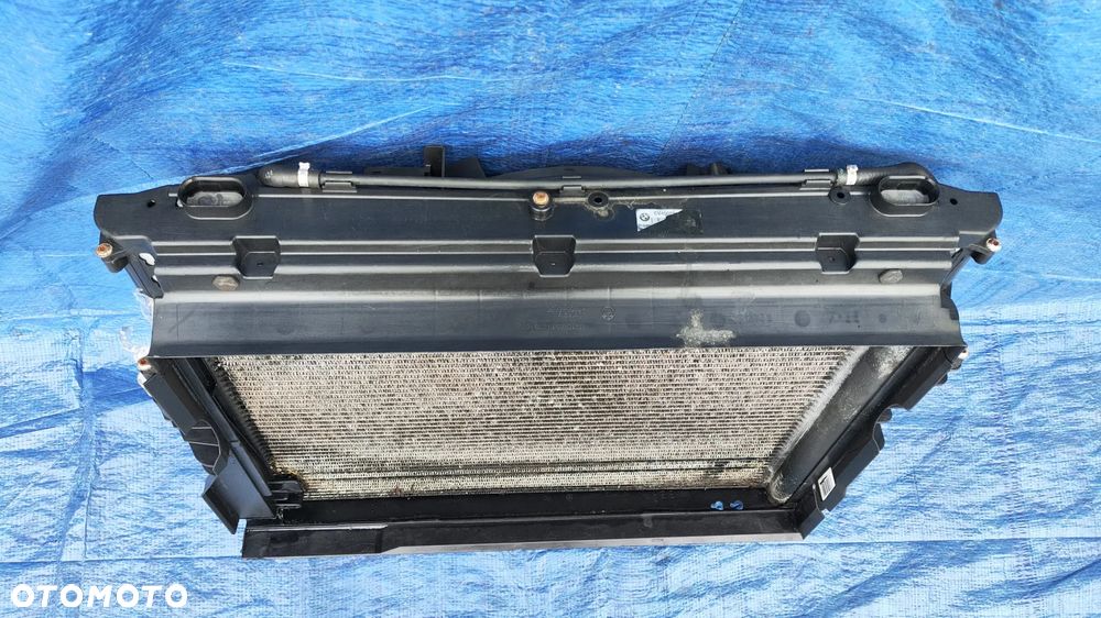 PAS PRZEDNI WZMOCNIENIE BELKA PRZÓD CHŁODNICA WODY KLIMATYZACJI WENTYLATOR KOMPLET BMW E63 E64 LCI LIFT 3.0i N53 - 16