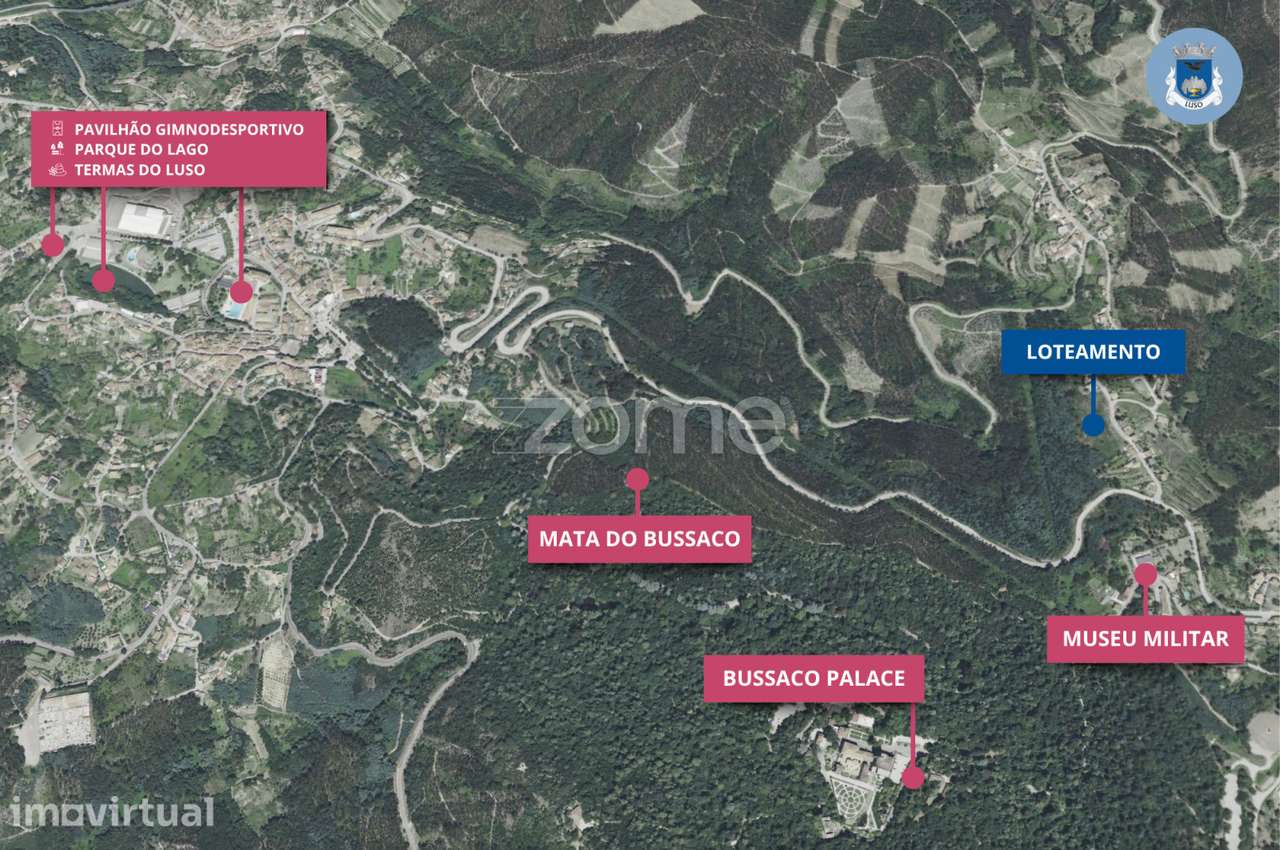 Lote Urbano na Encosta dos Castanheiros | Luso - Grande imagem: 3/9