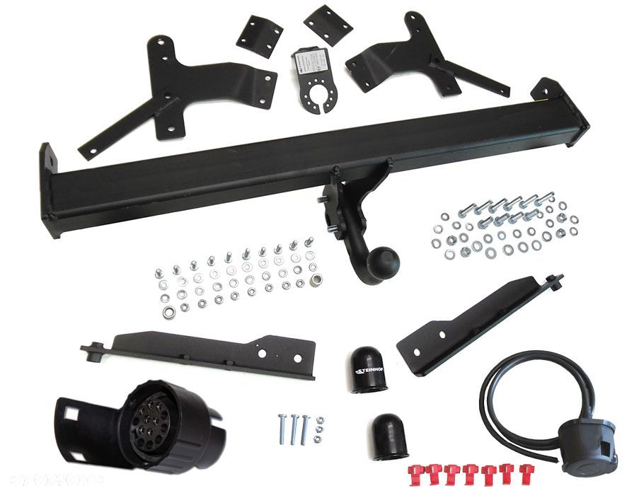 POLSKI HAK HOLOWNICZY STEINHOF + WIĄZKA + GNIAZDO 7PIN/13 DO SAMOCHODU TOYOTA COROLLA VERSO R1 - 4