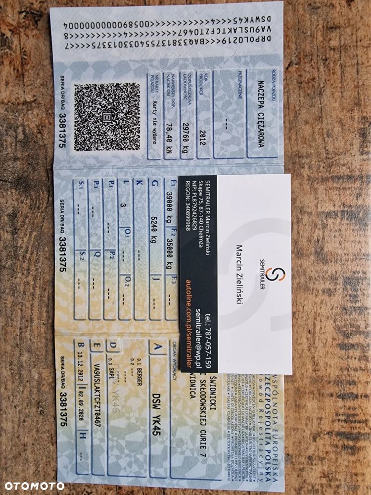 Berger Naczepa MEGA FIRANKA - SAF - NOWE HAMULCE - LEKKA - 12