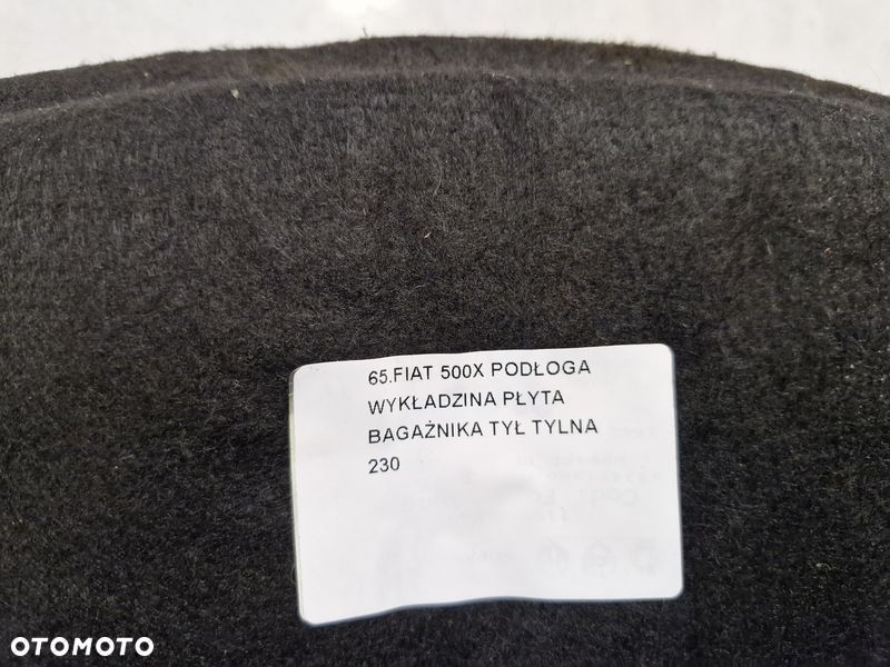 FIAT 500X PODŁOGA WYKŁADZINA BAGAŻNIKA TYŁ TYLNA - 5