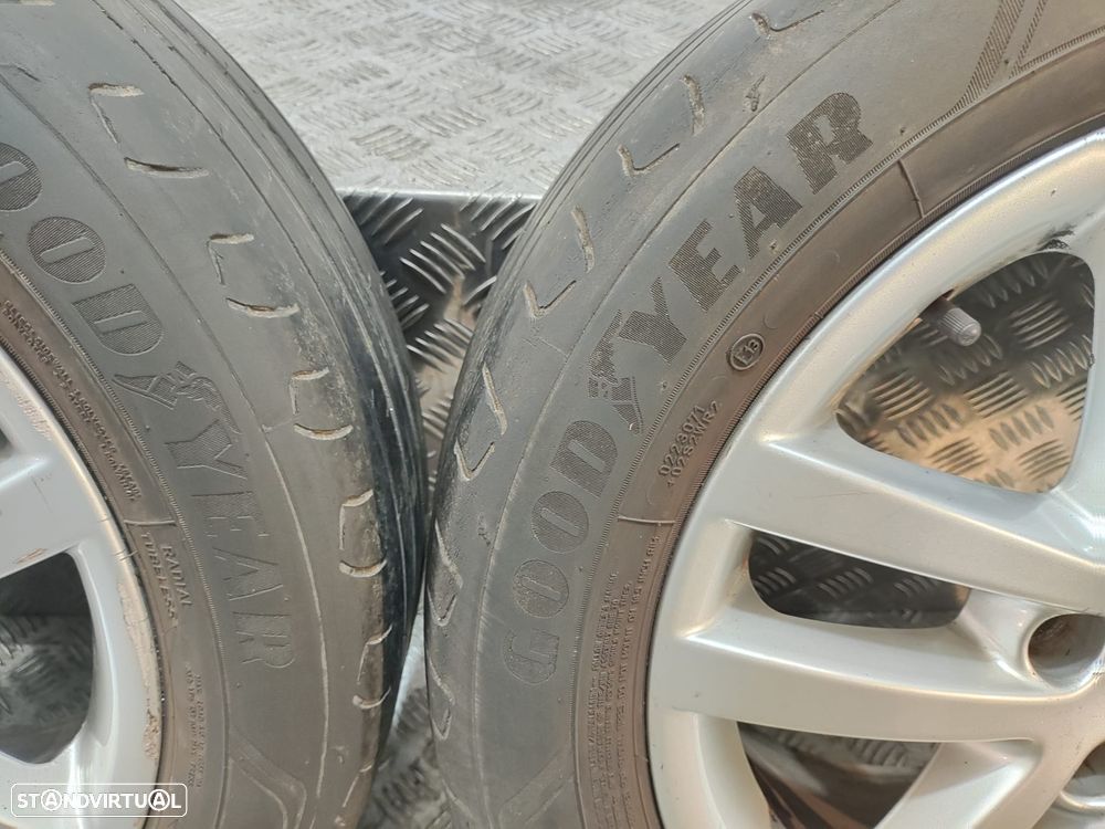 Conjunto de jantes 17 Cleveland Borbet Volkswagen Touran 1T3 2° Facelift 2010 a 2015 6,5J ET50 5x112 Original - 16