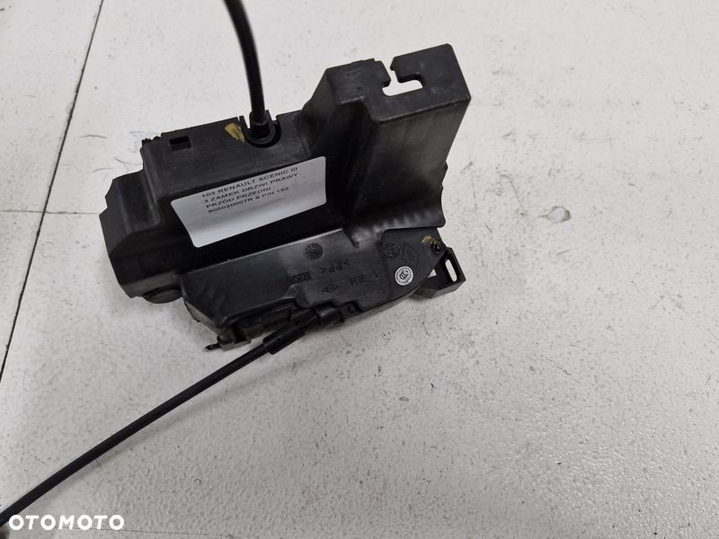 RENAULT SCENIC 3 III ZAMEK DRZWI PRAWY PRZÓD PRZEDNI 6 PIN 805020007R - 4