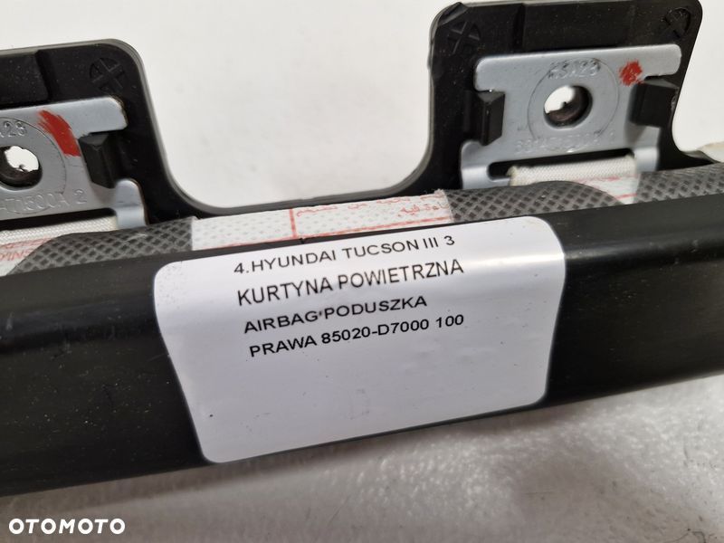 HYUNDAI TUCSON III 3 KURTYNA POWIETRZNA AIRBAG PODUSZKA PRAWA 85020-D7000 - 5