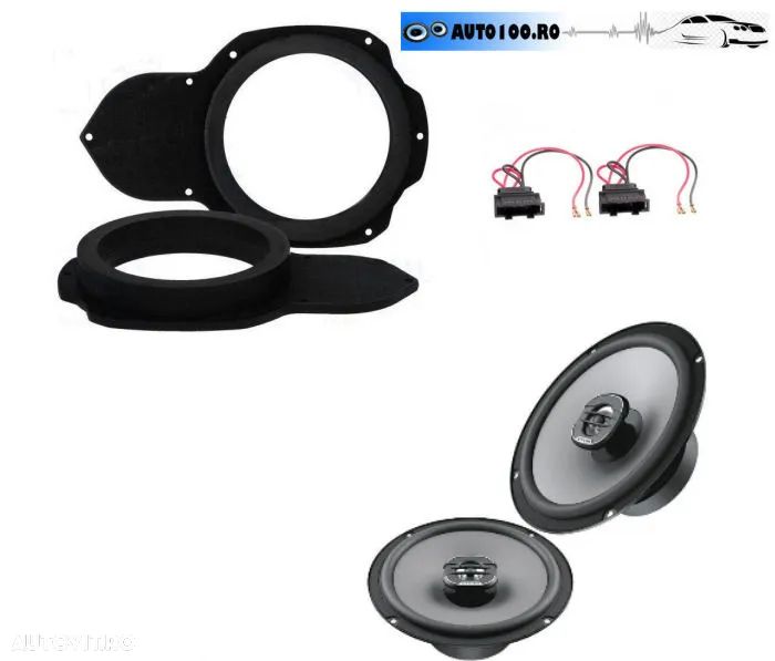Difuzoare auto dedicate VW Passat B6, Hertz UNO X 165, 55W RMS, 4Ω, set 2 difuzoare - 1