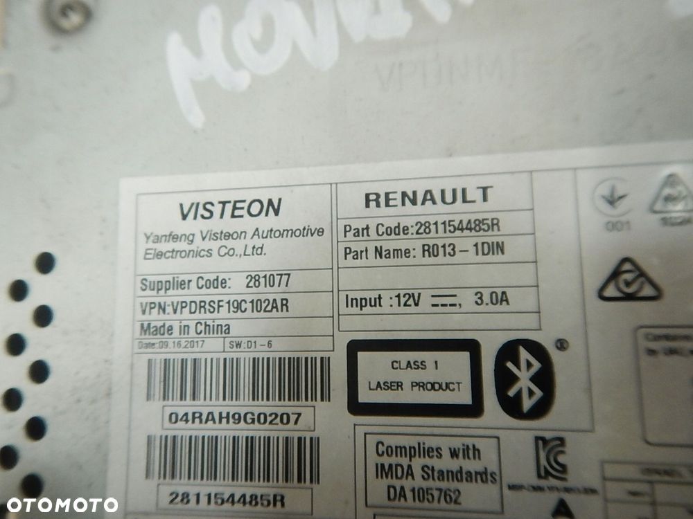 radio cd usb renault master iii movano b 17r - 5