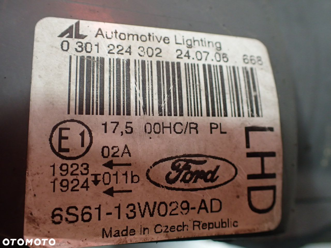 LAMPA PRAWA PRZEDNIA FORD FIESTA MK5 LIFT - 7