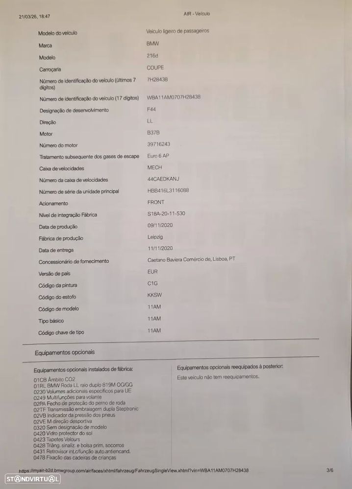 BMW 216 Gran Coupé d Pack Desportivo M - 57