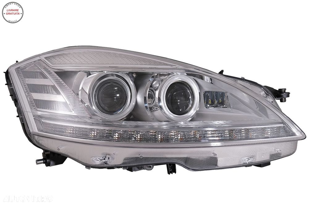 Faruri LED Mercedes Clasa S W221 (2005-2009) Facelift Look Semnalizare Dinamica Se- livrare gratuita - 13