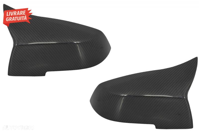 Capace oglinzi si Eleron Portbagaj BMW Seria 3 F30 (2011-2018) M4 Design Real Carb- livrare gratuita - 2
