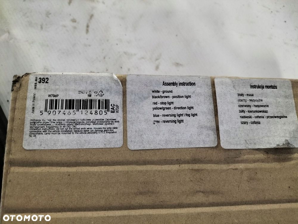 Lampa zespolona tylna WAS 392 - 3