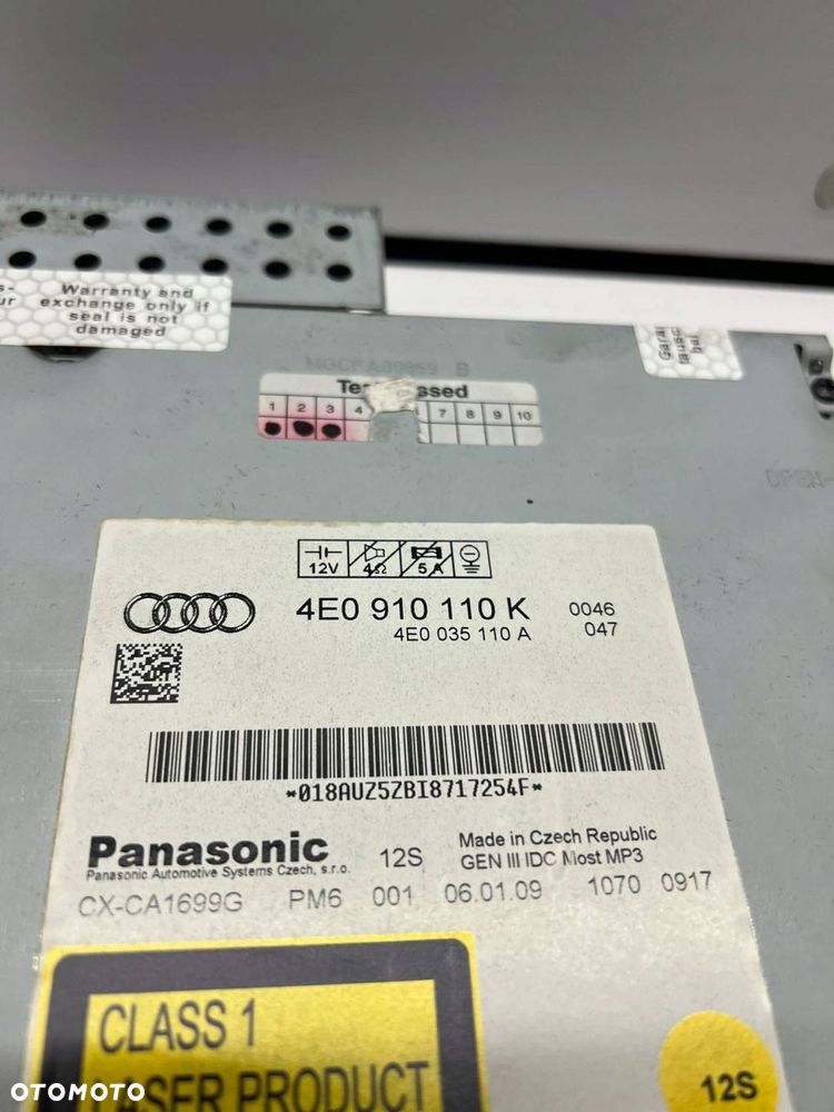 4E0 910 110 K Zmieniarka CD/DVD Audi TT TTS Mk2 - 2