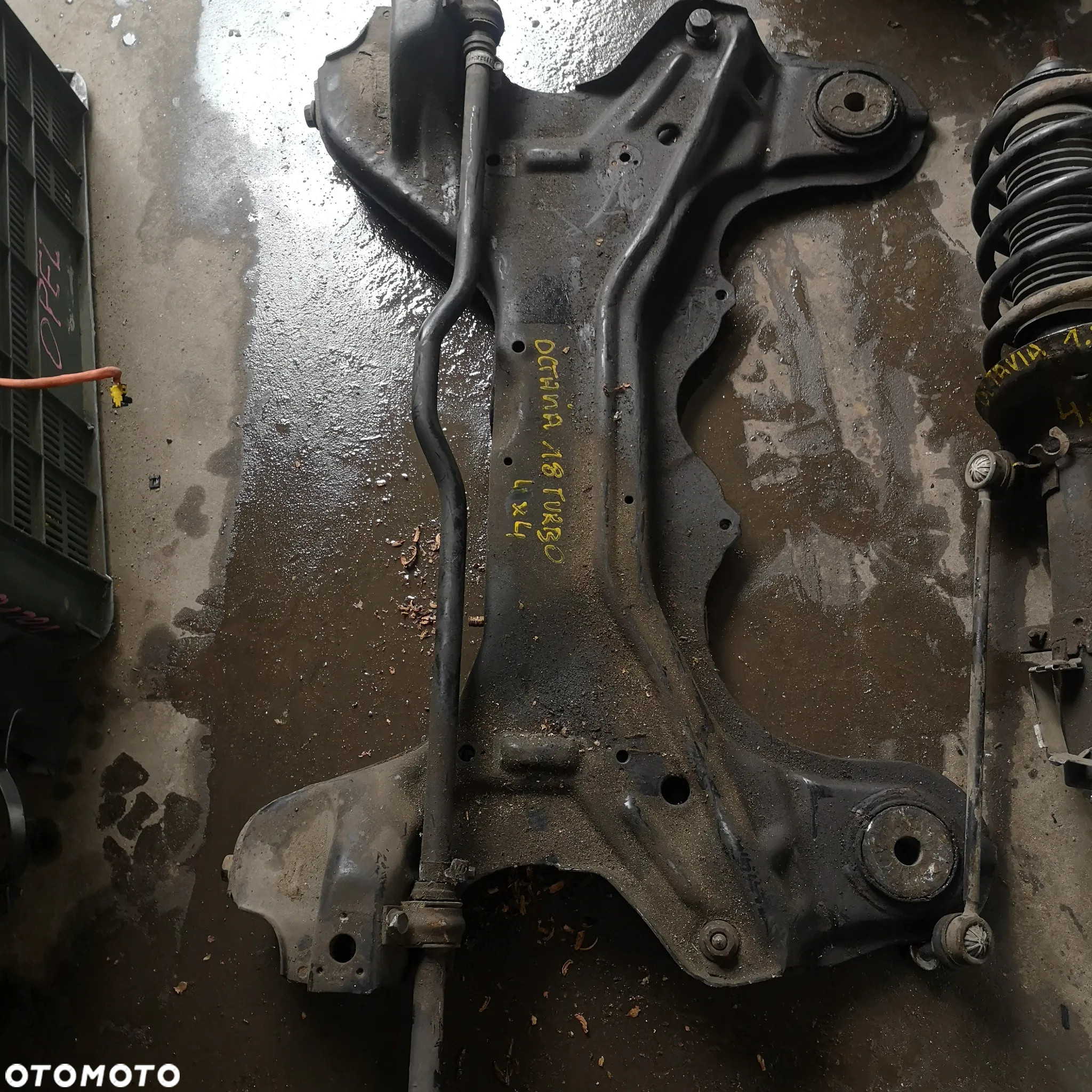 AMORTYZATORY, SANKI,DRĄŻEK, MECHANIZM HAMULCA RĘCZNEGO, LĄCZNIKI, SPRĘŻYNY, PRZÓD LEWY PRAWY OCTAVIA 1.8 T 4X4 - 2