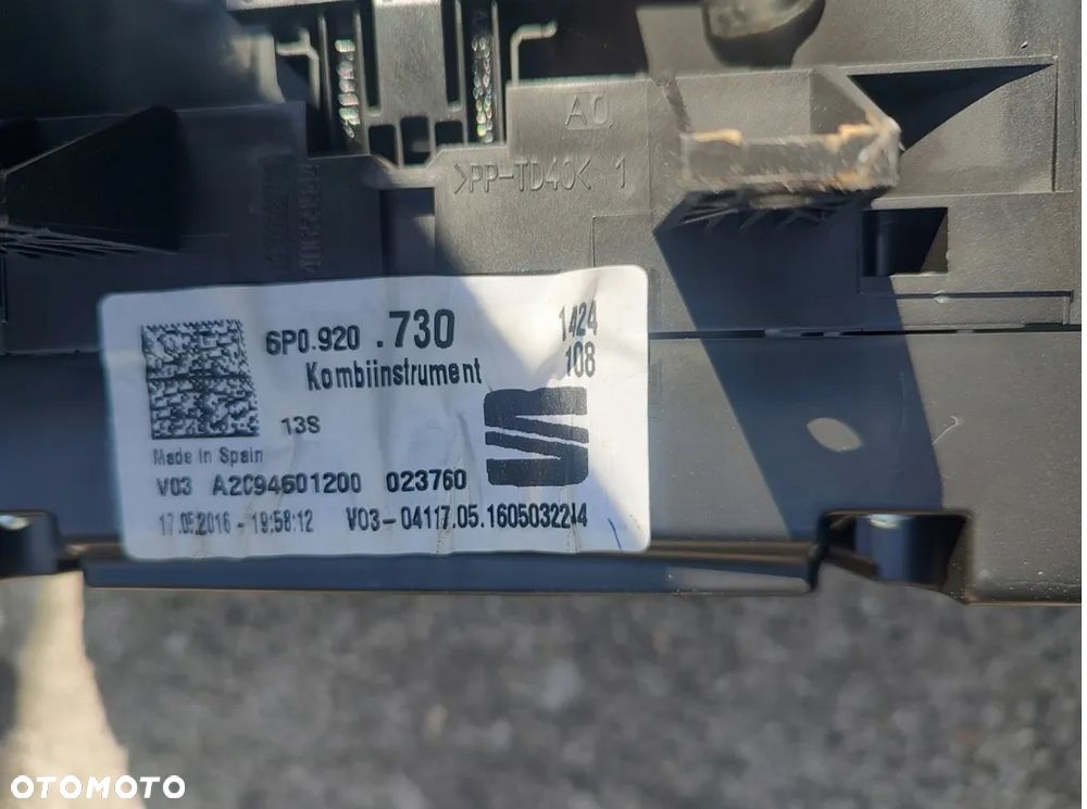 SEAT IBIZA 6J LIFT LICZNIK ZEGARY 6P0920720 - 3
