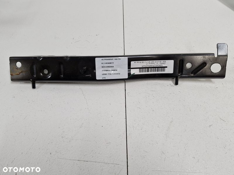 peugeot 308 ii 2 t9 uchwyt mocowanie zapinka isofix lewy tył 1354452 - 1