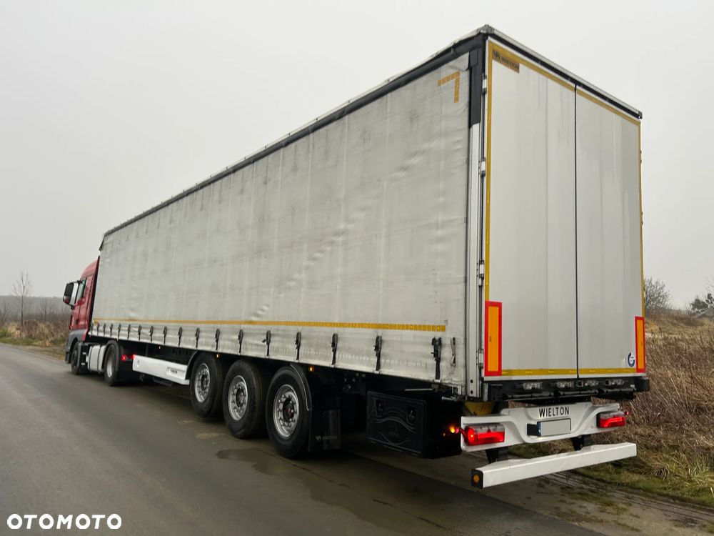 Wielton FIRANKA / SAF / PODNOSZONY DACH / OŚ PODNOSZONA / FABRYCZNE OPONY BRIDGESTONE / 10.2023 ROK !! - 1