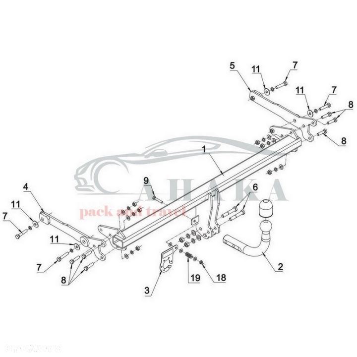Hak Holowniczy Odkręcany Do Ford Focus Iv Hatchback Od 2018 - 2