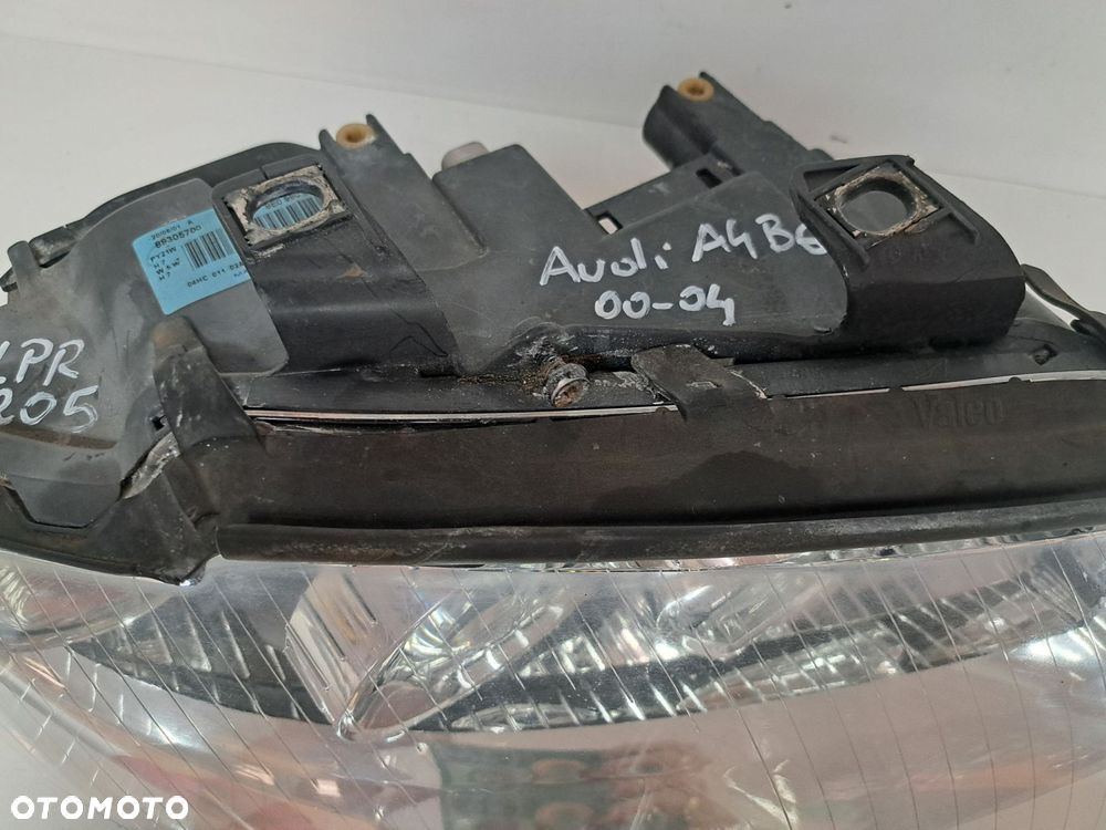 AUDI A4 B6 LAMPA PRAWA PRZÓD PRZEDNIA EU SOCZEWKA 8E0941004 00-04 - 6