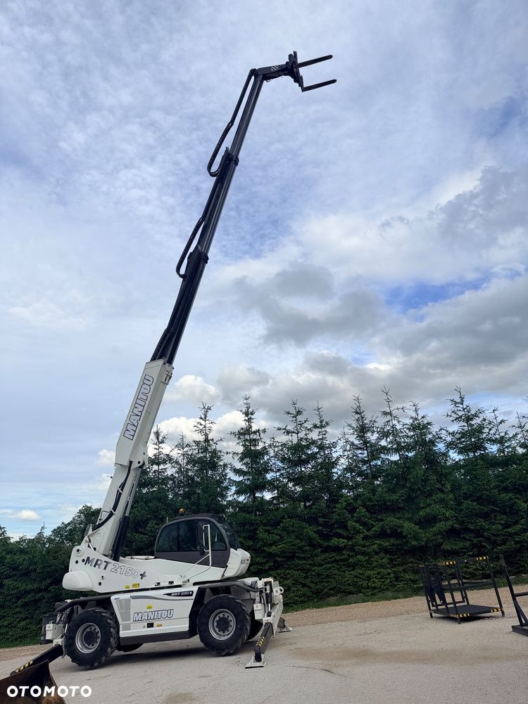 Manitou Ładowarka teleskopowa Manitou Mrt 2150 + Privilage Roto obrotowa 360 Pilot sterowanie radiowe Kosz Widły 2016/17 1840 2550 2540 silnik Mercedes 2150+ Merlo - 24