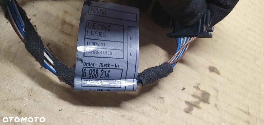 Wiązka instalacja drzwi lewy przód KEYLESS BMW 3 E91 6938214 - 7