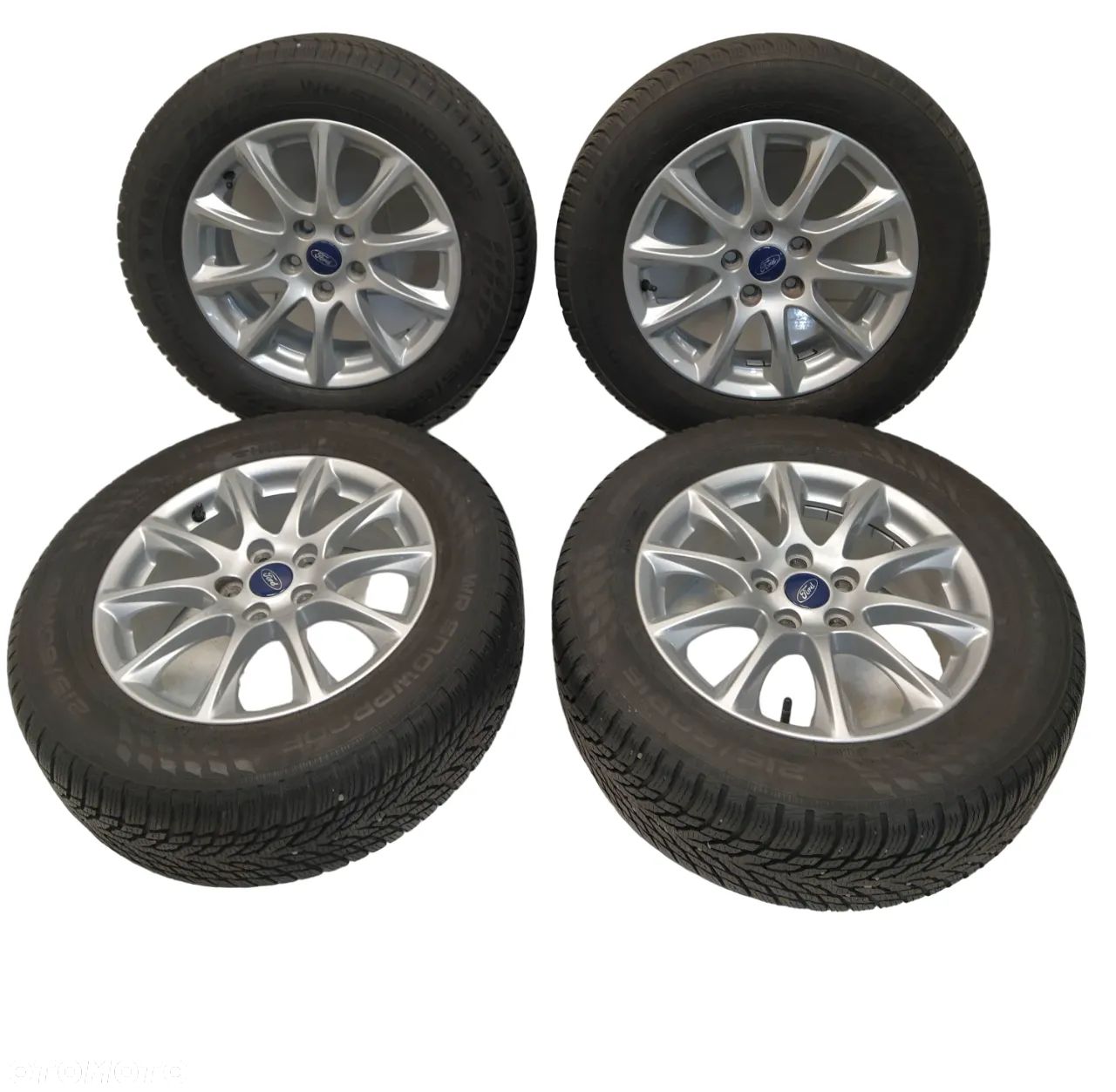 FORD FOCUS 2 3 4 / C-MAX / MONDEO 3 4 5 / KUGA / S-MAX / GALAXY 6.5X16 ORYGINALNE FELGI ALUMINIOWE R16 ET50 5x108 OPONY 215/60 KOŁA - 1
