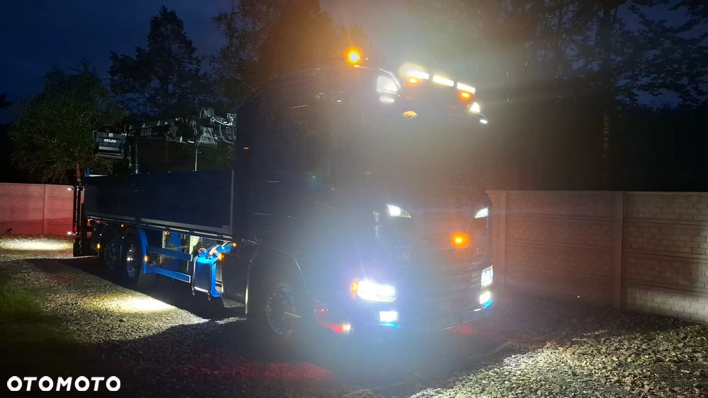 Scania ''S''  G 450* 6x2*+DŻWIG KRAN HDS ATLAS 206.3VE  WYSÓW 11,2m * Sterowanie Radiowe* ROTATOR* CHWYTAK do PALET* Skrzynia 6.8m* 298000km - JAK NOWA* z NIEMIEC - 33