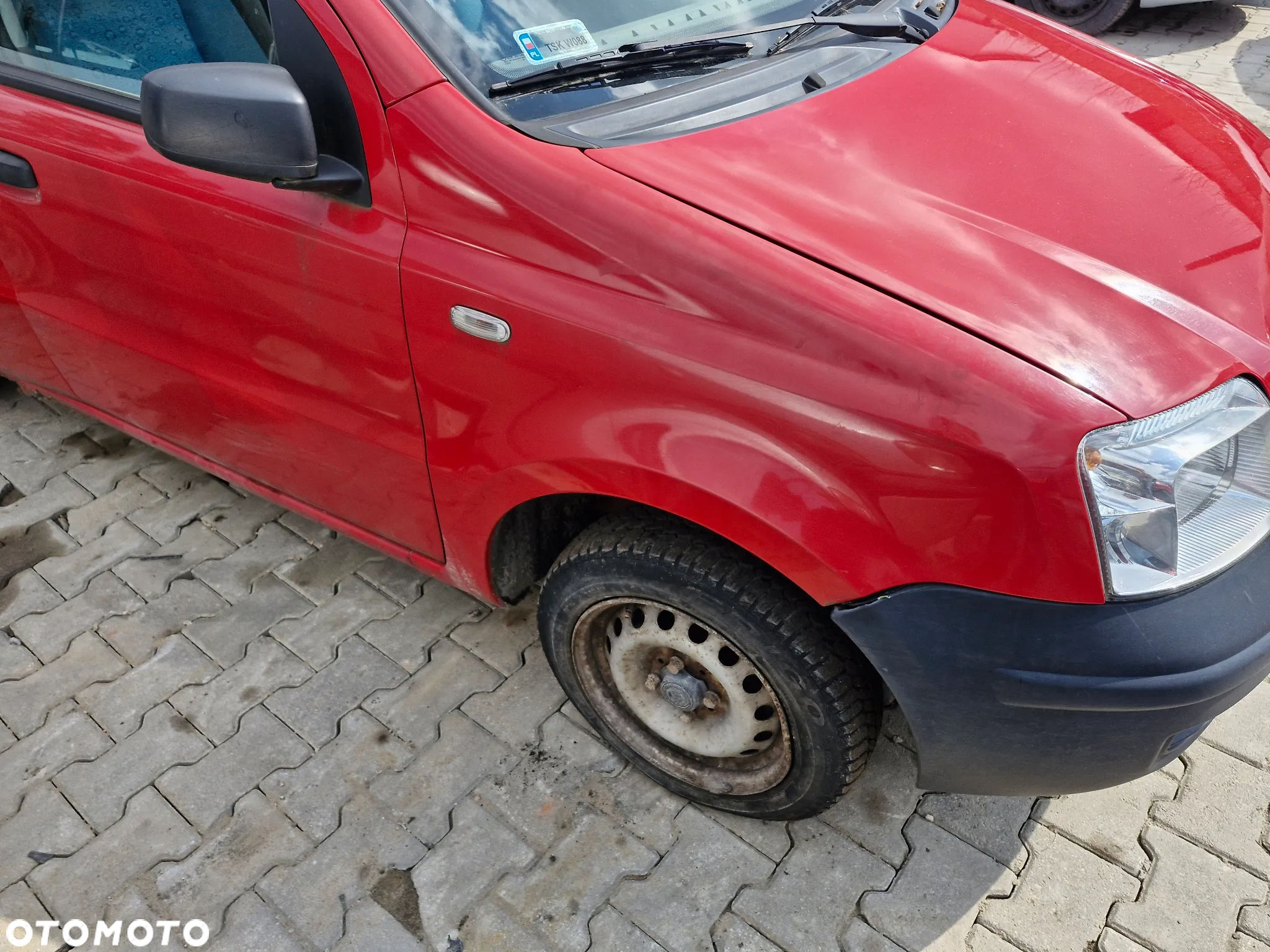Fiat Panda 2 1.1 maska zderzak drzwi szyby silnik 1.1 skrzynia błotnik kod lak 199A - 2