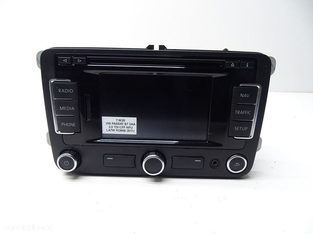 RADIO NAWIGACJA NAVI PANEL WYŚWIETLACZ 3C0035279M VW PASSAT B7 - 1