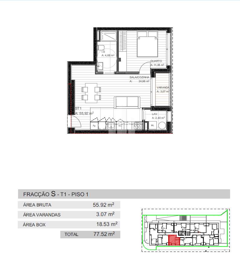 Apartamento  com áreas amplas e luminosas,  superiores ao habitual no - Grande imagem: 3/42