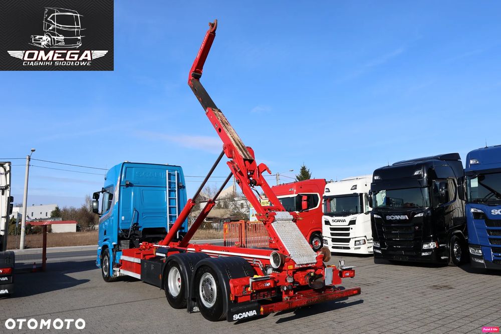 Scania R 450 Hakowiec // Oś skrętna // MEILLER // Klima postojowa / - 26