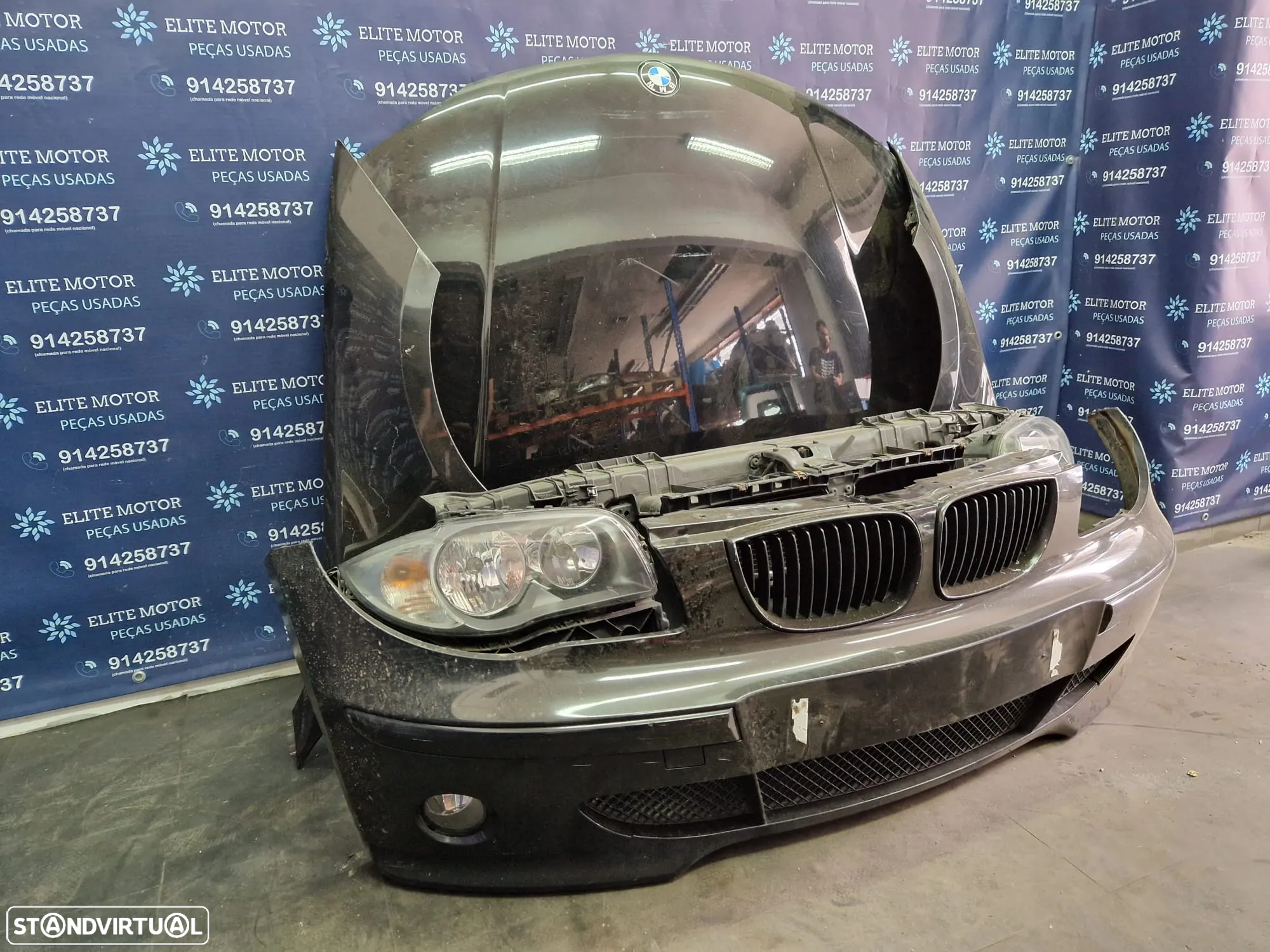 Frente completa usada BMW SERIE 1 E87 E81 118D capot parachoques oticas guardalamas - 2