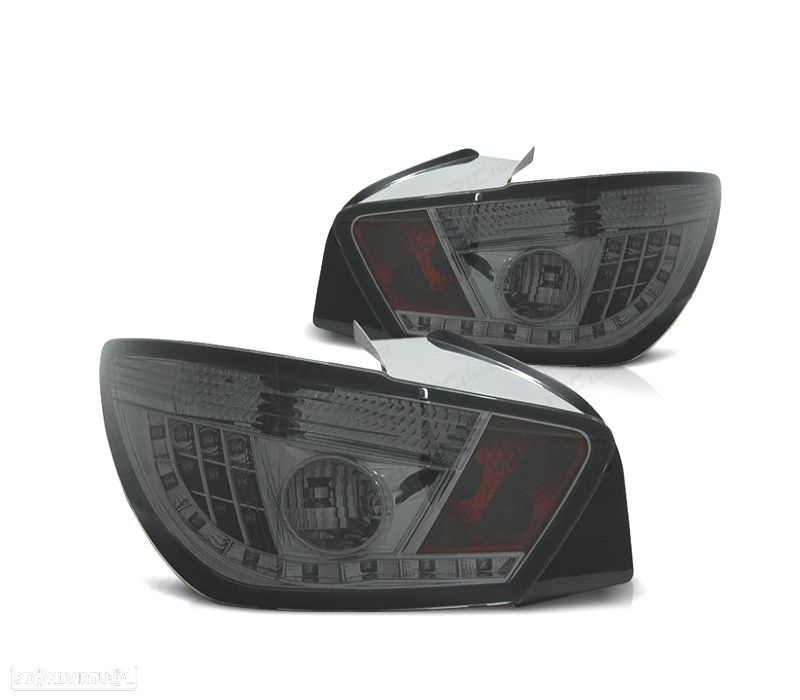 FAROLINS TRASEIROS LED SEAT IBIZA 08-12 CROMADO ESCURECIDO - 1
