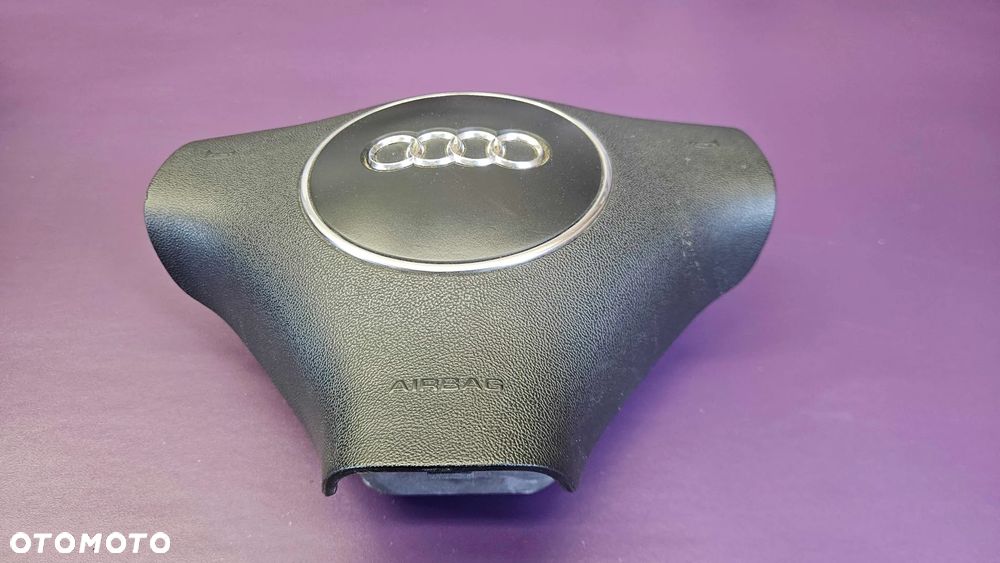 Kierownica Trzy 3 Ramienna Czarna Skóra Soul Air Bag Poduszka Kabel Wtyczka AUDI A4 B6 B7 - 34