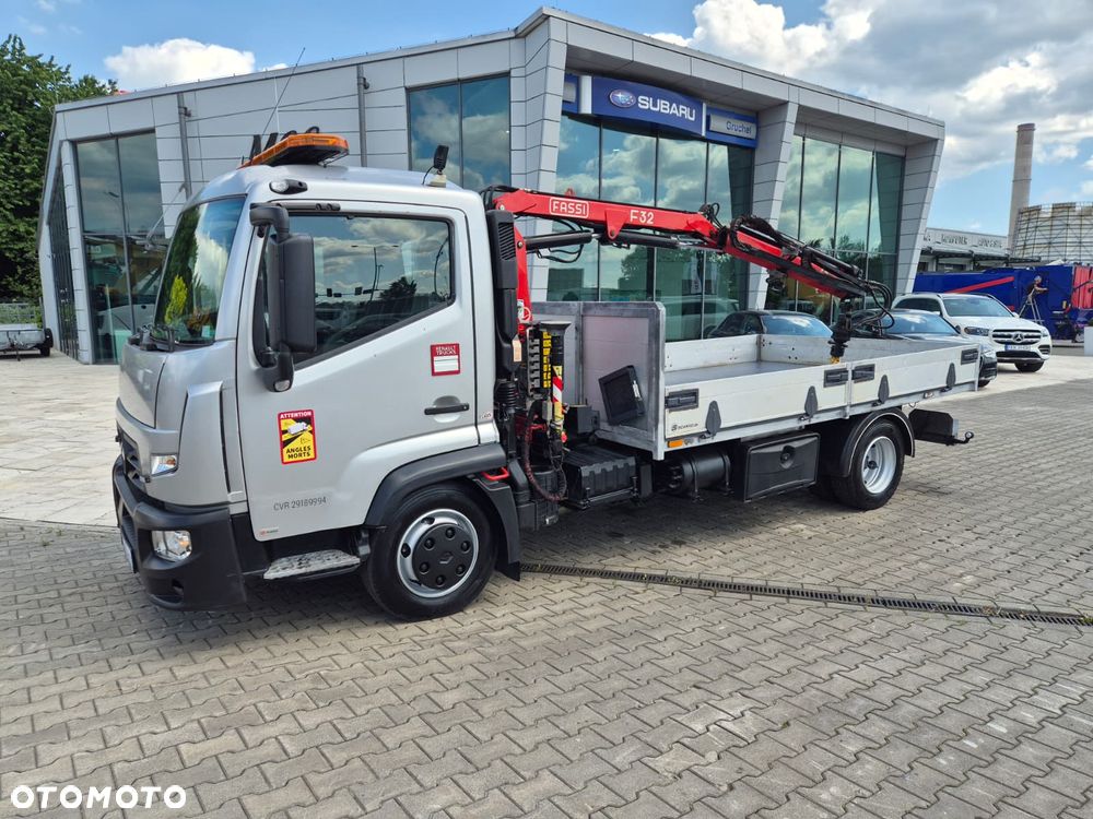 Renault D 7.5 180 / SKRZYNIA / HDS FASSI F32 / NISKI PRZEBIEG / BEZWYPADKOWY / OKLEJONY / AUTOMAT / CHWYTAK / SERWISOWANY / UNIKAT / EURO 6 - 13