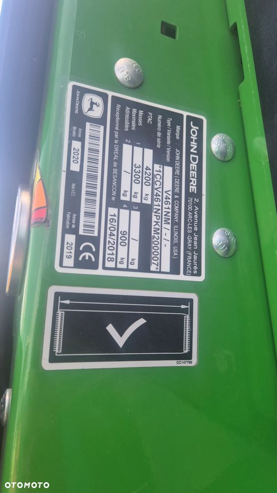 John Deere V 461 M 2019R - 9