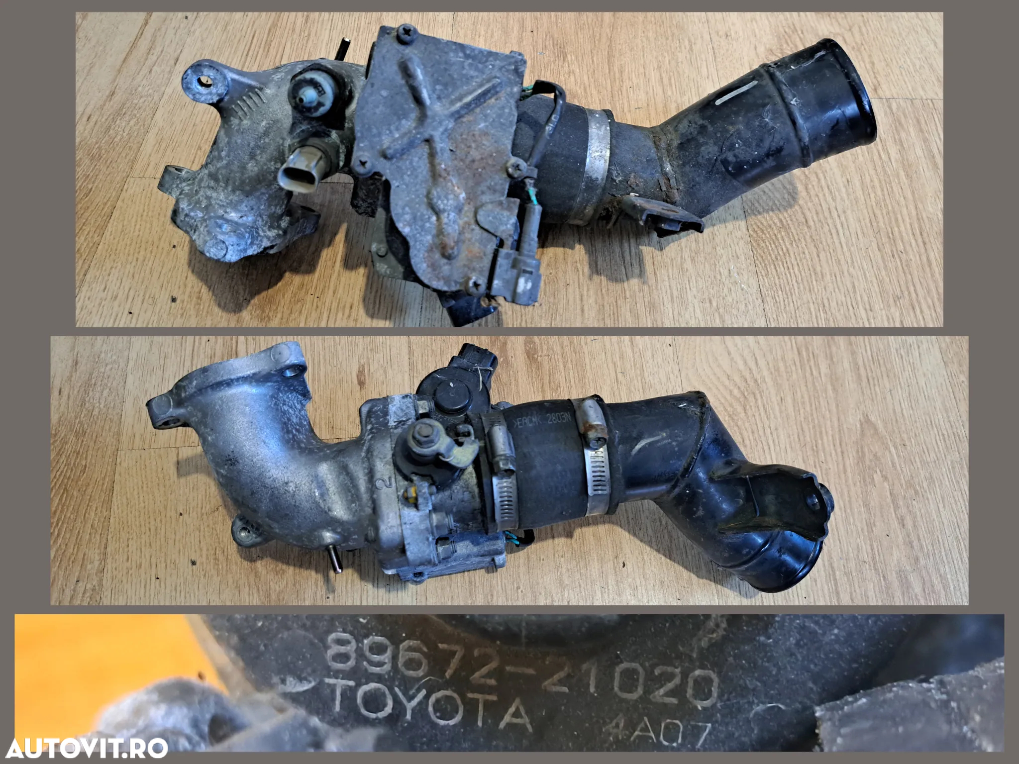 Toyota Avensis, Rav4, Corolla diesel motorina 2.0d d-4d Corp clapeta acceleratie, Rampa injectoare, Calculator motor pompa injectie, Pompa vacuum, ,EGR electric - 2