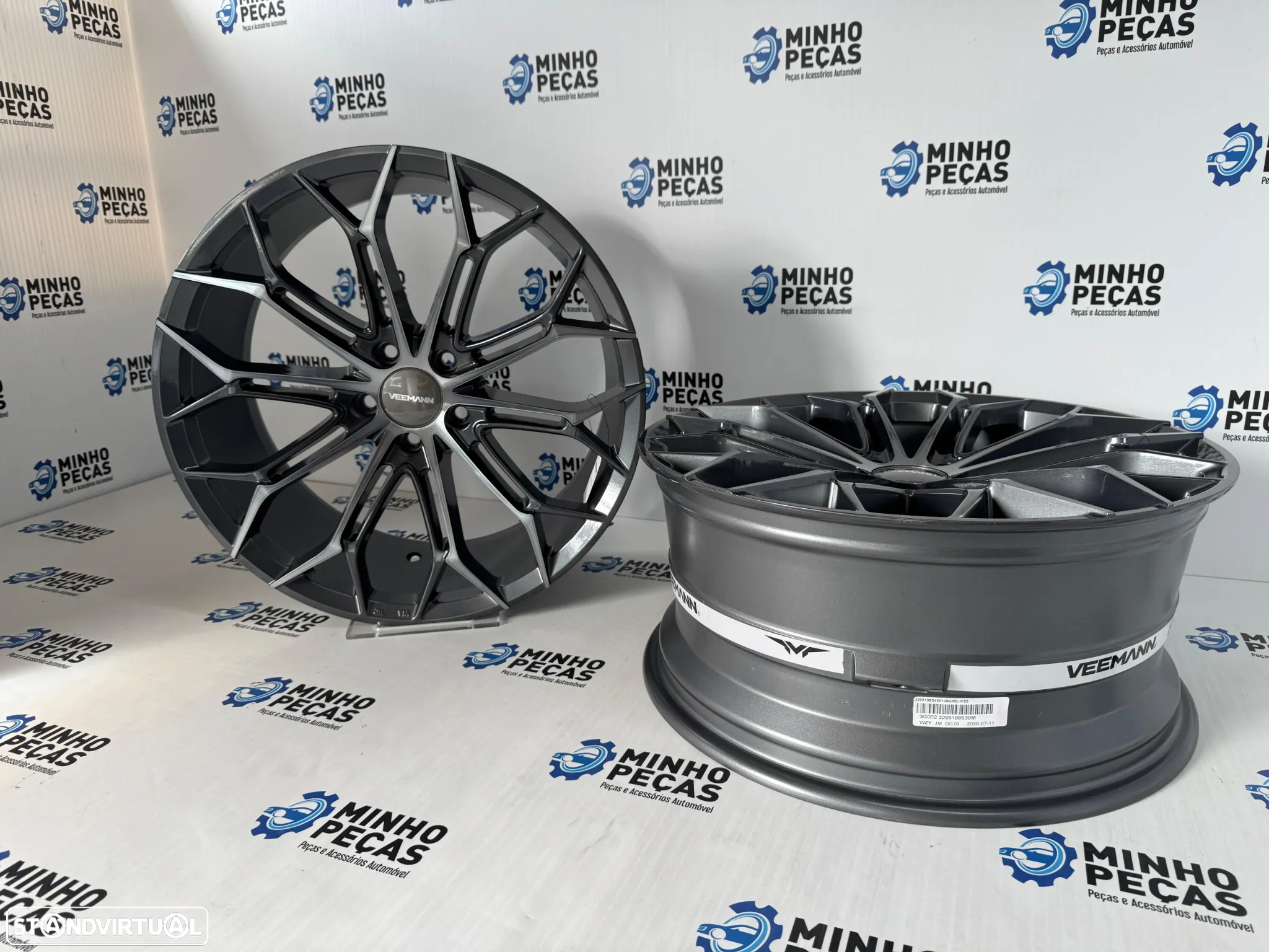 Jantes Veemann V-FS41 em 19" (5x108) Gunmetal Machined - 5